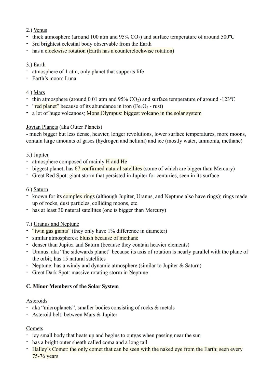 EARTH SCIENCE NOTES
I. The Universe
totality of existence
- includes galaxies, stars, planets, comets, natural satellites, nebulae, etc.
- u