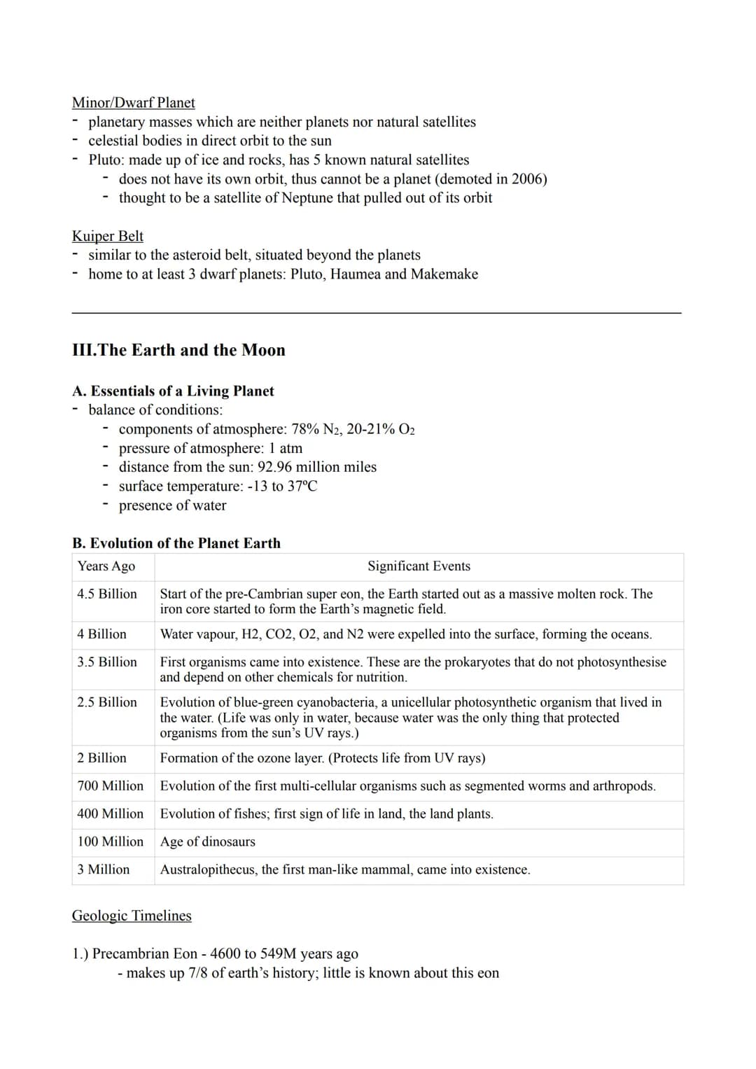 EARTH SCIENCE NOTES
I. The Universe
totality of existence
- includes galaxies, stars, planets, comets, natural satellites, nebulae, etc.
- u