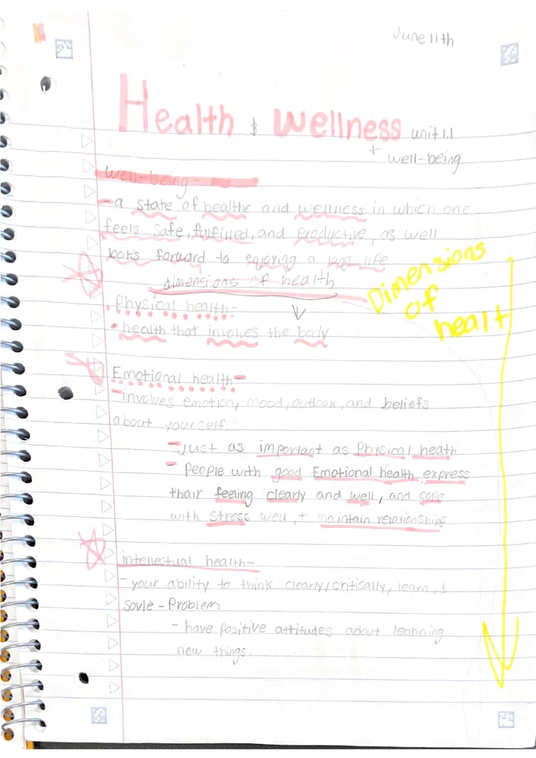 Health and wellness