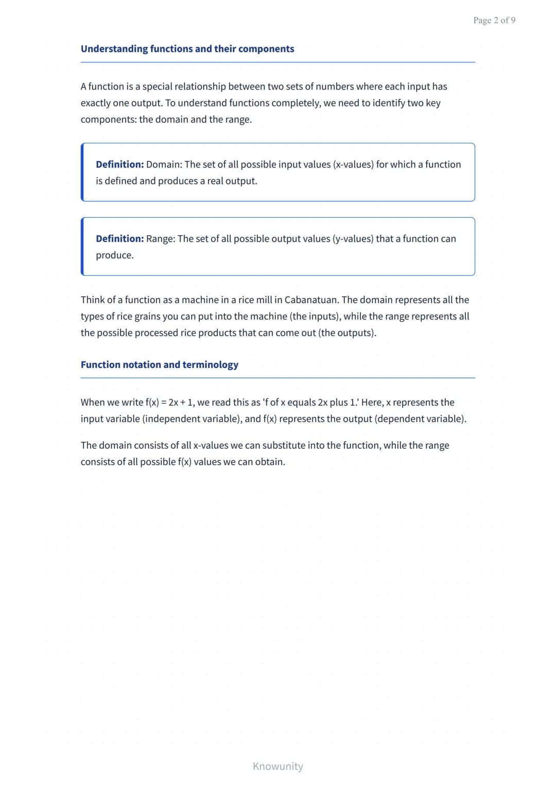 Functions and Graphs: Domain and Range
Understanding domain and range in functions with practical
examples
What you'll learn in this lesson

