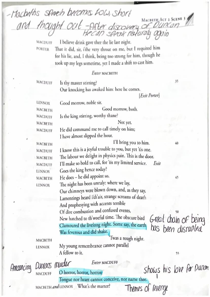BANQUO
FLEANCE
BANQUO
FLEANCE
BANQUO
MACBETH
BANQUO
Both equally
mysterious,
Calling out to
See who's approaching"
- Trying toget MB to iden