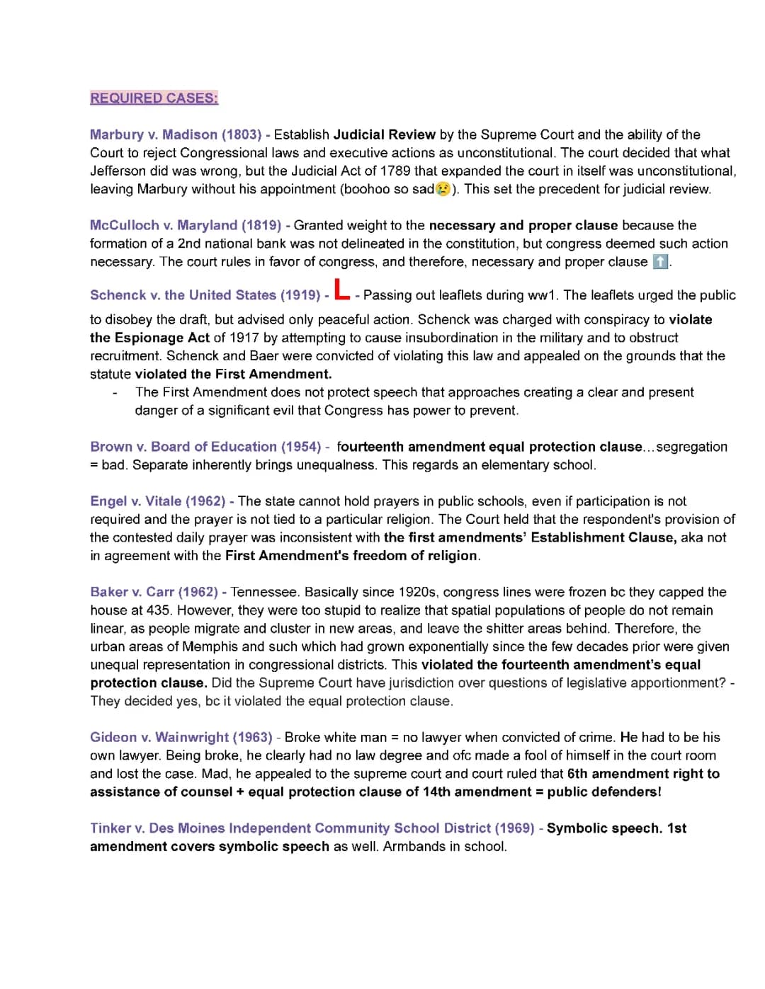 AP Gov Final Review Packet 2021: Ultimate Study Guide with Quizlet and Answer Keys