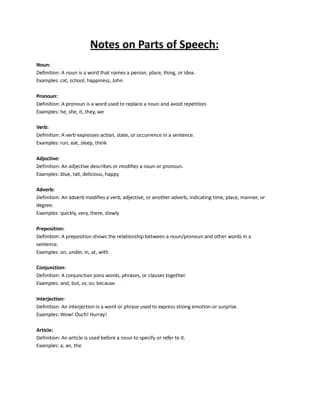 Know Parts of Speech thumbnail