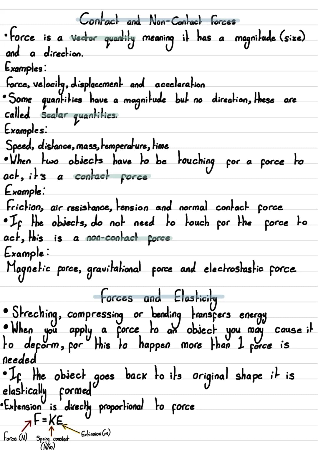 1
2
3
4
5
6
Z
8
q
10
11
12
13
14
عل
- 16
17
18
19
20
21
22
Physics Notes
Contact and Non-Contact Forces
Forces and Elasticity
Moments
Fluid 