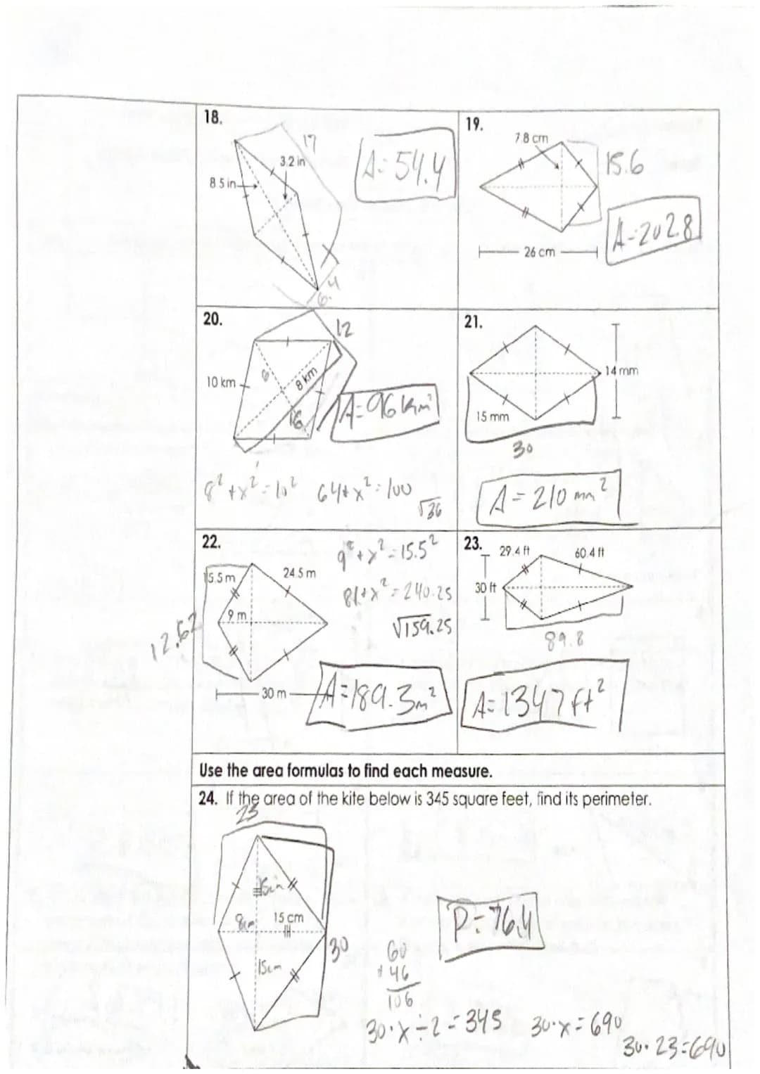 7
Topic:
Main Ideas/Questions Notes
Geometry CP Ch. 11 Part 1
AREA
of Plane Figures
Set 1: Triangles,
Squares, Rectangles,
Parallelograms,
&