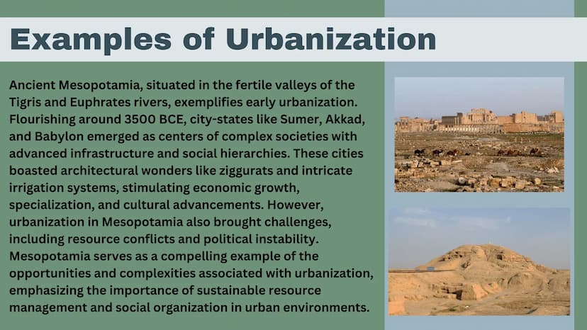Urbanization
Kate Seiple
II
|||||
IIIII
I What is Urbanization?
Urbanization is the process of people shifting from
rural areas to cities an