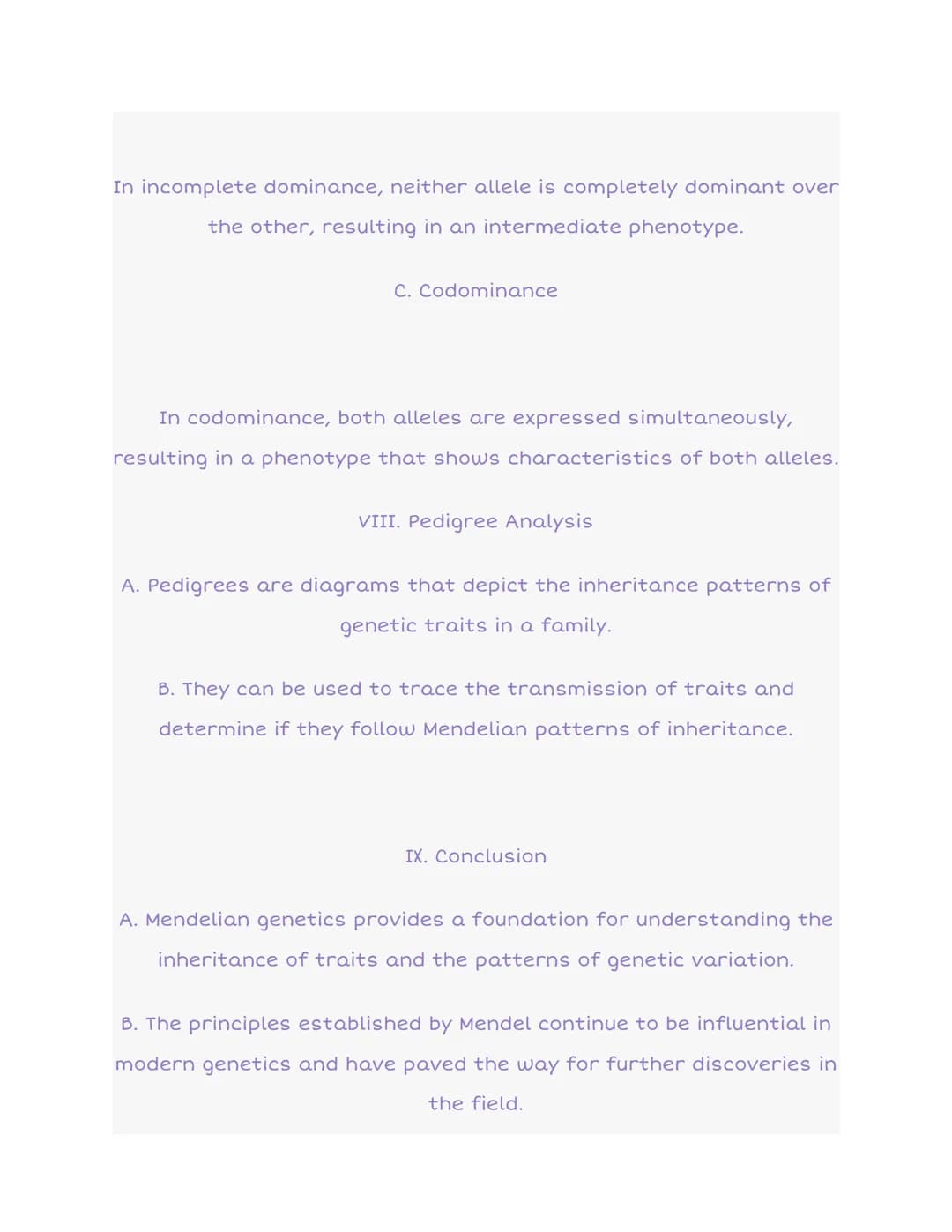 5.3 Mendelian Genetics
I. Introduction to Mendelian Genetics
A. Mendelian genetics refers to the principles of inheritance
discovered by Gre