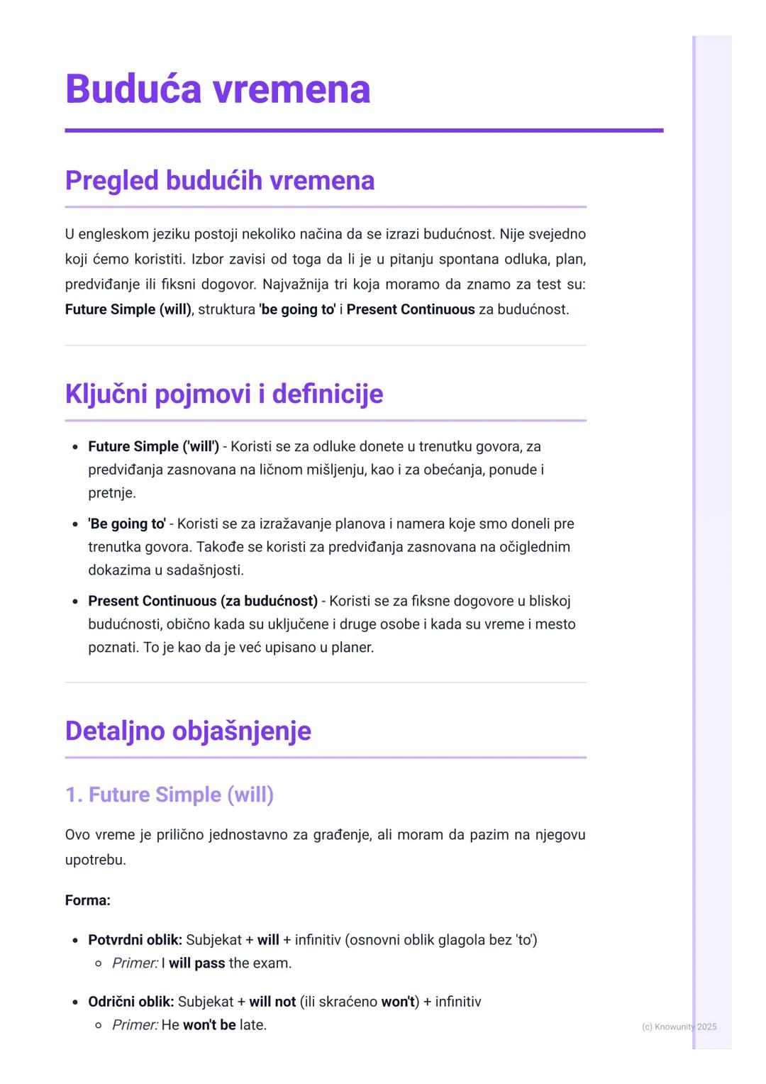 # Buduća vremena

Pregled budućih vremena

U engleskom jeziku postoji nekoliko načina da se izrazi budućnost. Nije svejedno
koji ćemo korist