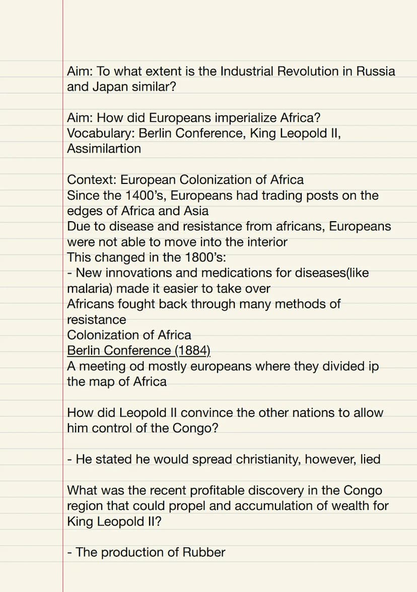 Unit 6 Aim: how did state expansion occur during New Imperialism?
Vocabulary: Imperialism, "New Imperialism", Colonialism,
Settler Coloniali