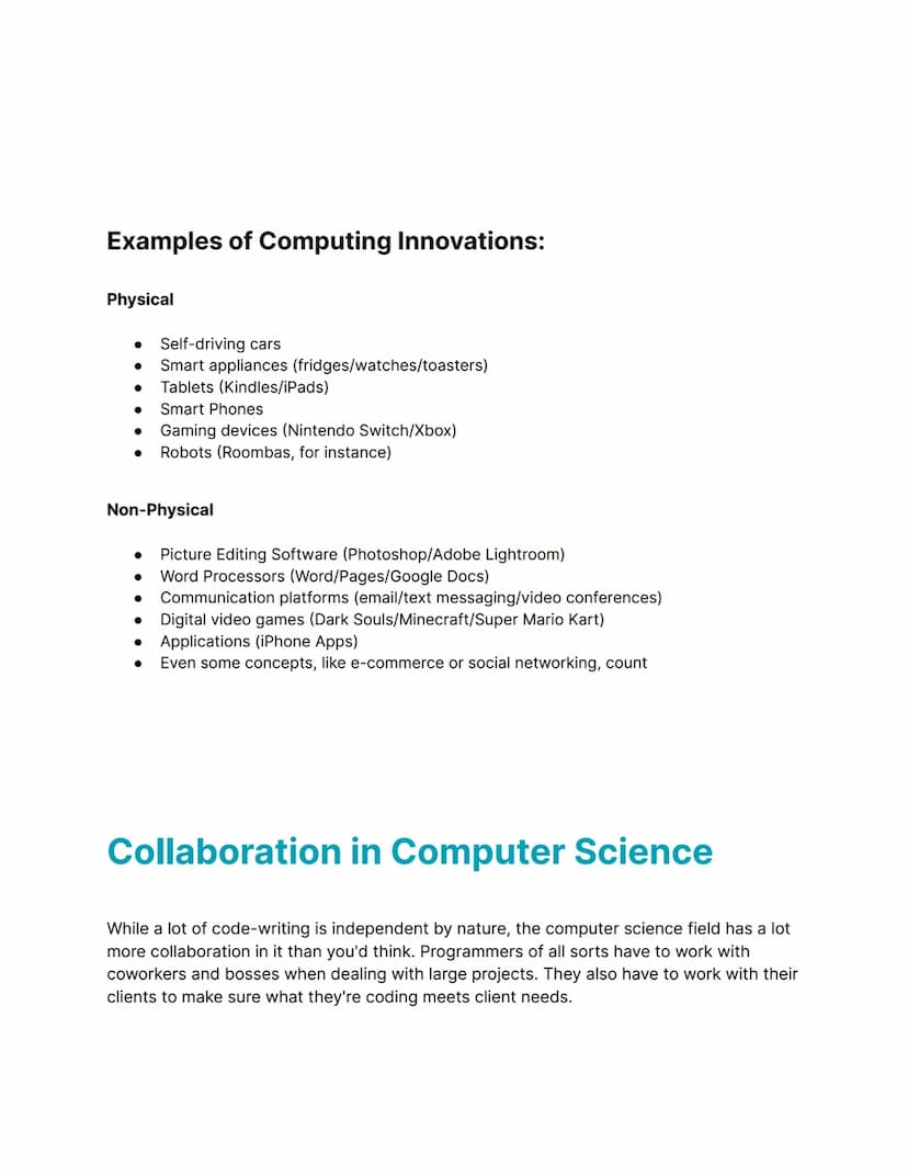 Information from: Fiveable (https://library.fiveable.me/ap-comp-sci-p)
Edited by: Gaby Querino
AP COMPUTER SCIENCE
PRINCIPLES STUDY GUIDE
1.