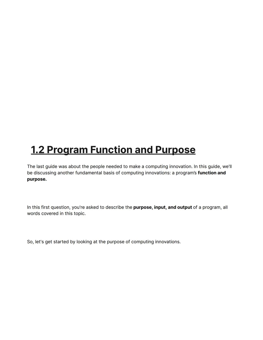 Information from: Fiveable (https://library.fiveable.me/ap-comp-sci-p)
Edited by: Gaby Querino
AP COMPUTER SCIENCE
PRINCIPLES STUDY GUIDE
1.