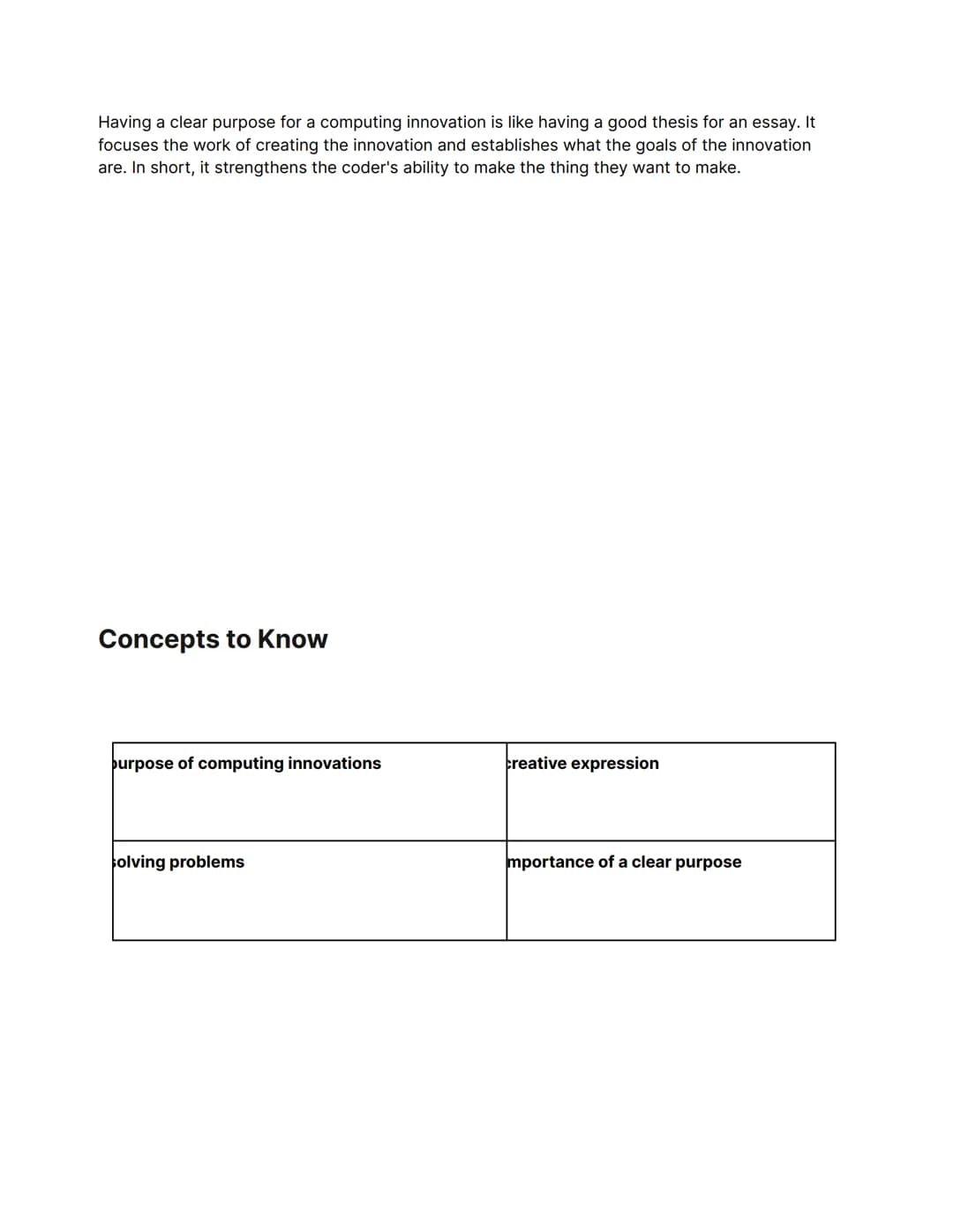 Information from: Fiveable (https://library.fiveable.me/ap-comp-sci-p)
Edited by: Gaby Querino
AP COMPUTER SCIENCE
PRINCIPLES STUDY GUIDE
1.