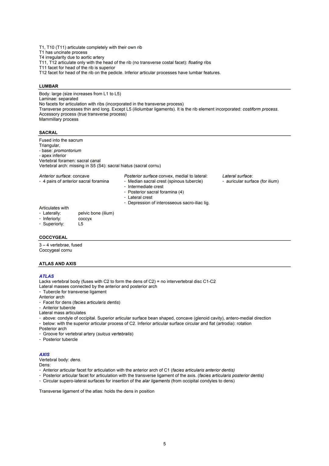 Universidad
de Navarra
ANATOMY I
BONES & JOINTS
2016-2017

10. INTRODUCTION TO THE BONES AND JOINTS. .......................................