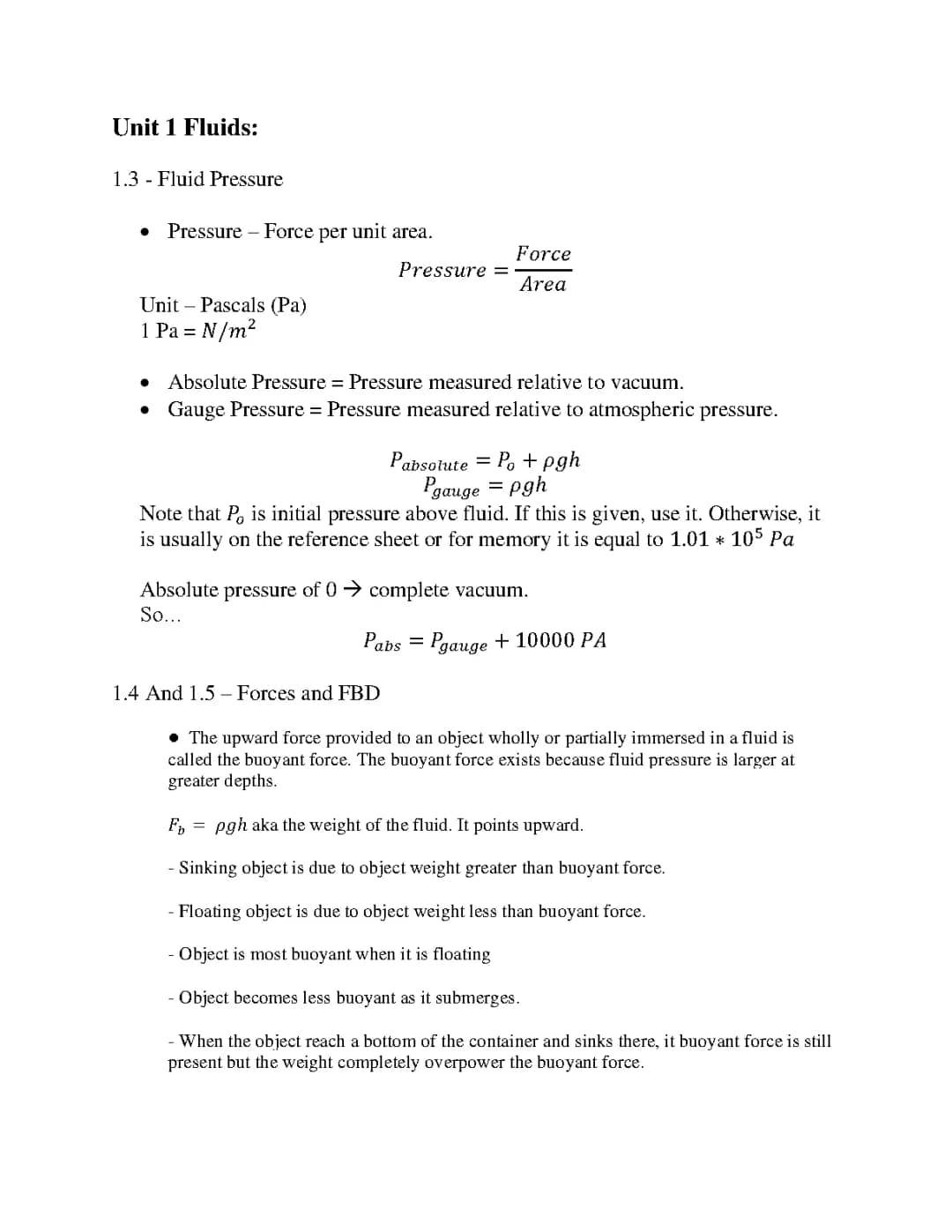 AP Physic 2 - 1.3 - 1.5