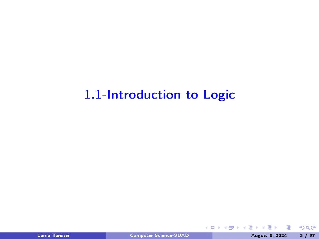 Discrete math and Logic