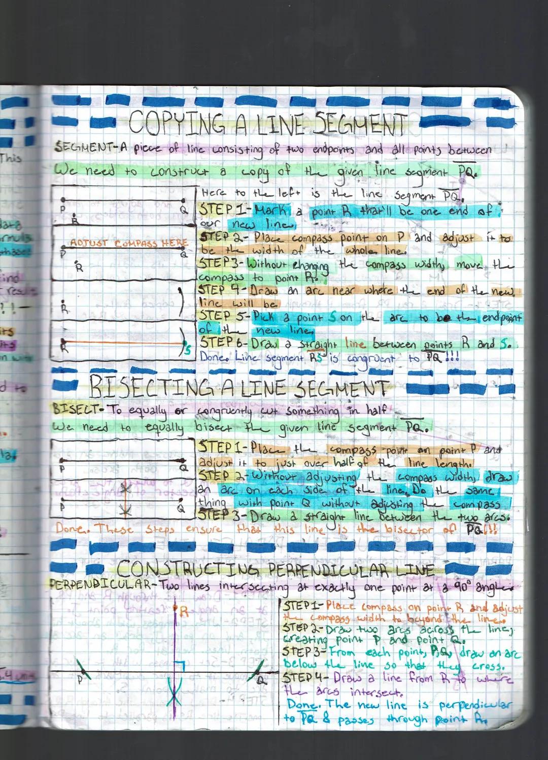 This
376
Bata
hase
124
COPYING A LINE SEGMENT BR
SEGMENT-A piece of line consisting of two endpoints and all points between
We need to
of th
