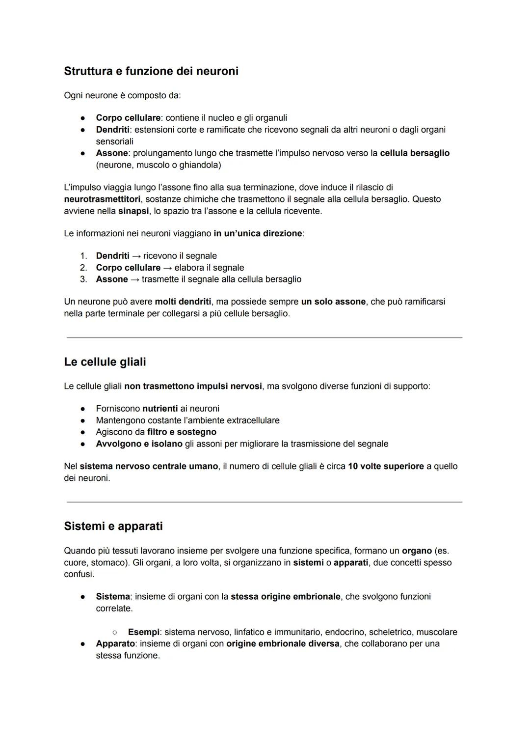 Il corpo umano deriva dallo sviluppo di una singola cellula diploide, lo zigote, che si divide più volte,
generando cellule che si differenz