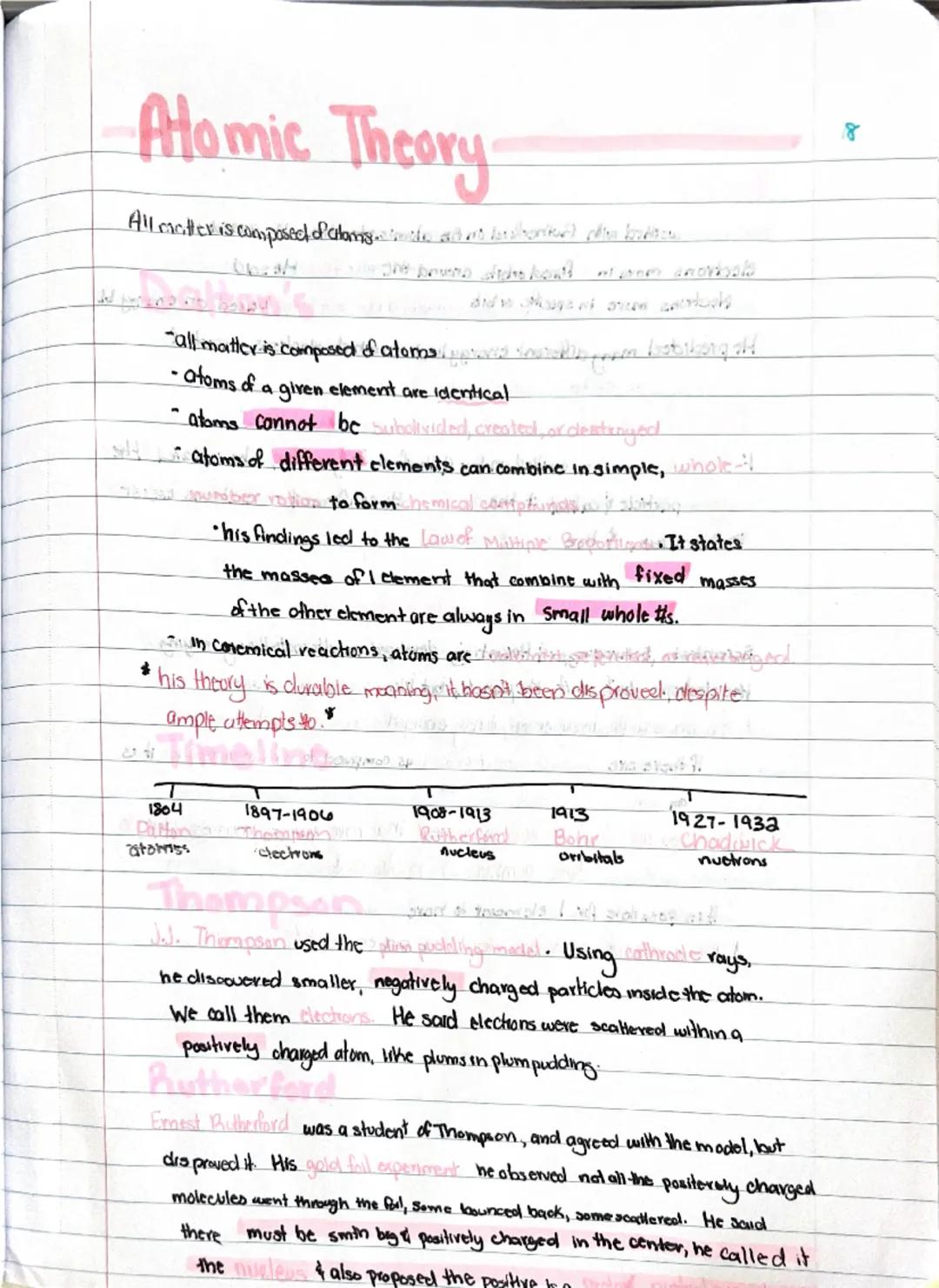 Atomic Theory
All matter is composed of atamsudison
$
theber sichshould mom anothal
-all matter is composed of atoms
dow
from bobiborg ald
-