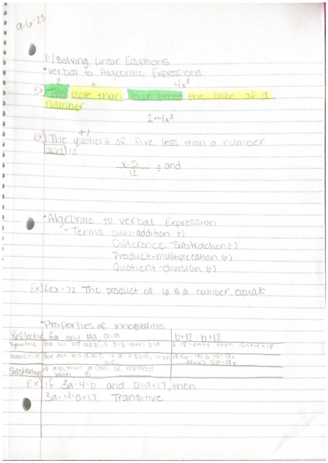 1 1 1
12-1 functions 4 Continuity
Range (y)
4
∙one-to-one
Domain x
2
∙onto
Domain
1
2
4
S
te
•No x's or y's repeat.
Range
Domain: x-values.
