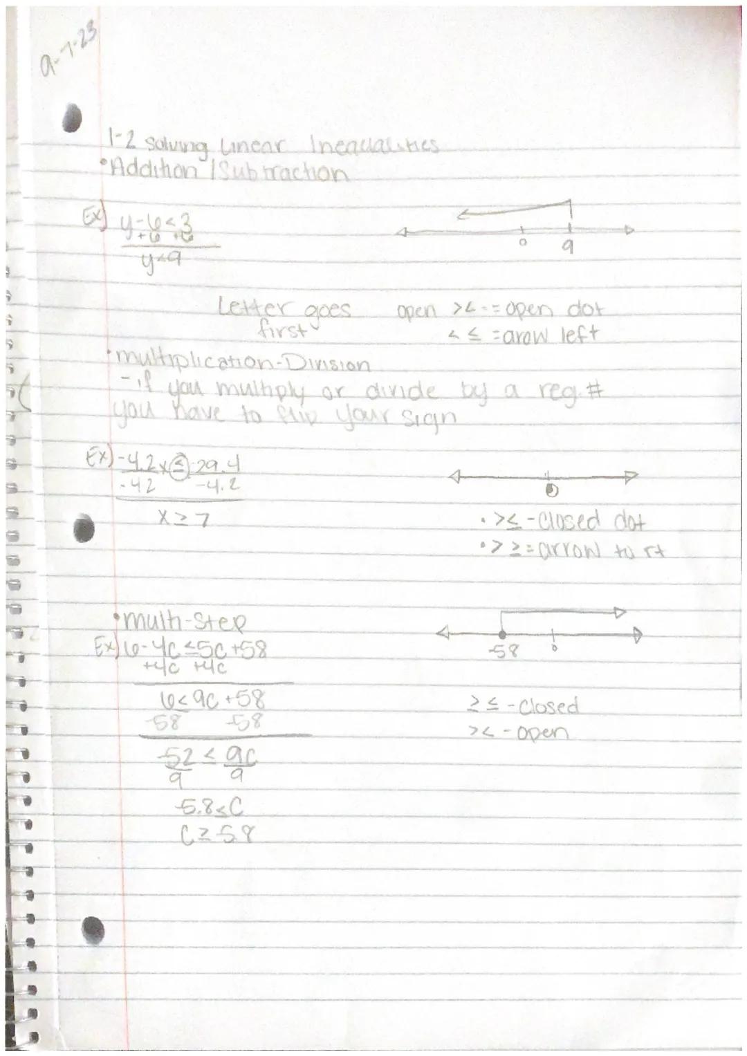 1 1 1
12-1 functions 4 Continuity
Range (y)
4
∙one-to-one
Domain x
2
∙onto
Domain
1
2
4
S
te
•No x's or y's repeat.
Range
Domain: x-values.
