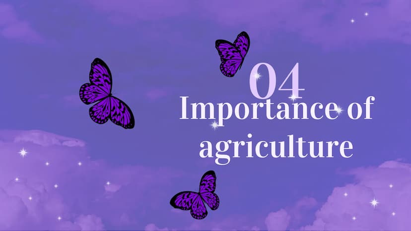 Agriculture Table of contents
01 Definition of Agriculture
02 History
03 Factors affecting agriculture
04 Importance of agriculture
05 Agric