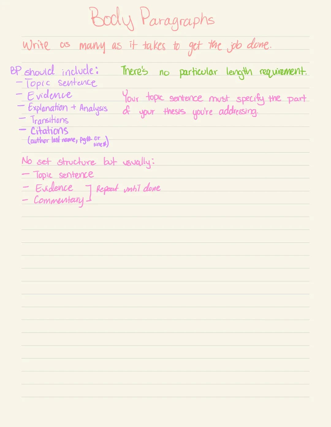EX:
Intro
1) Introduce the essay topic
2) To establish argument + line of reasoning
Thesis
3) Hook the reader / build reader interest
White 