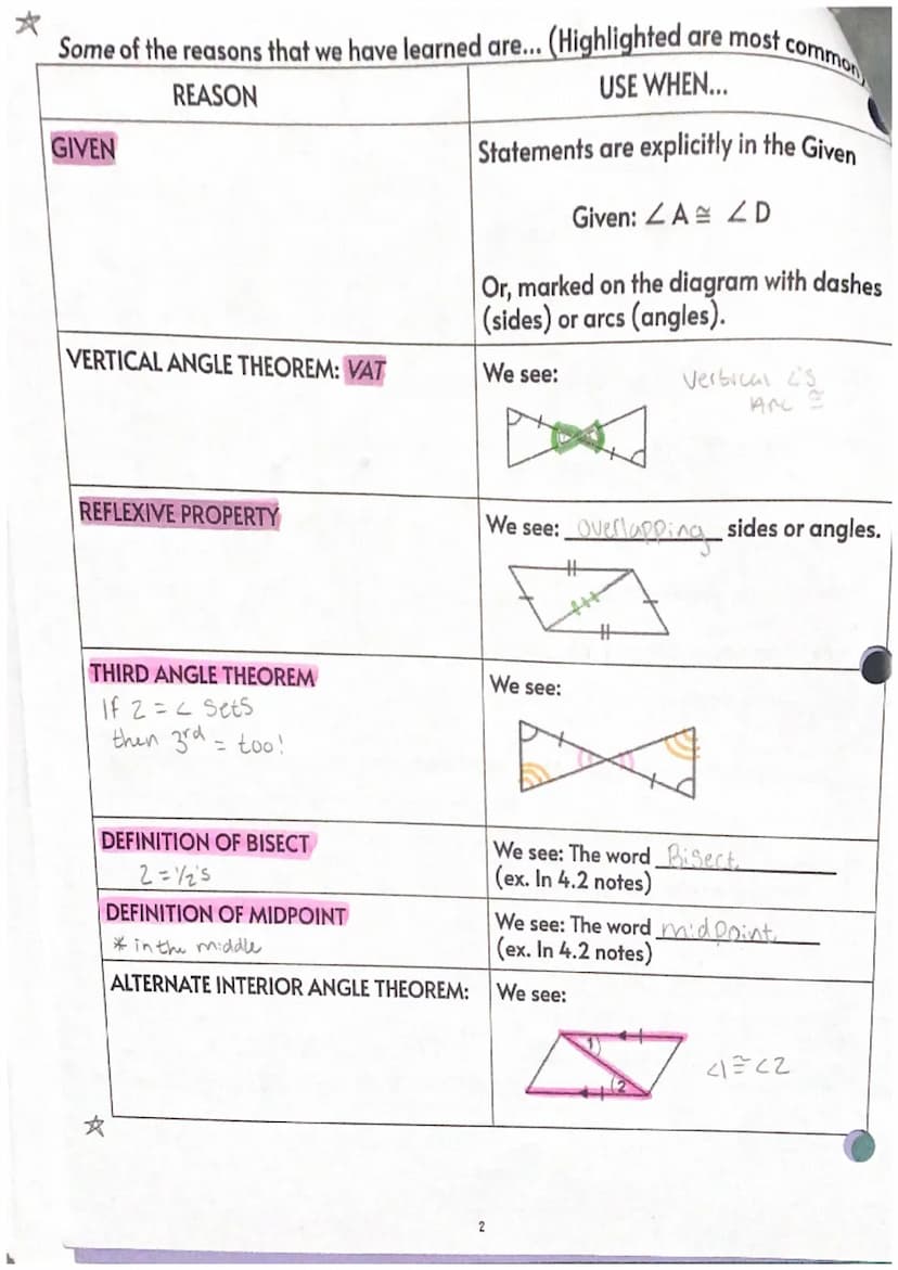 4.1
I can recognize CONGRUENT() FIGURES and their CORRESPONDING PARTS.
H
STOP
H
M
Practice in DELTA MATH
• Add seg bars
List the CORRESPONDI
