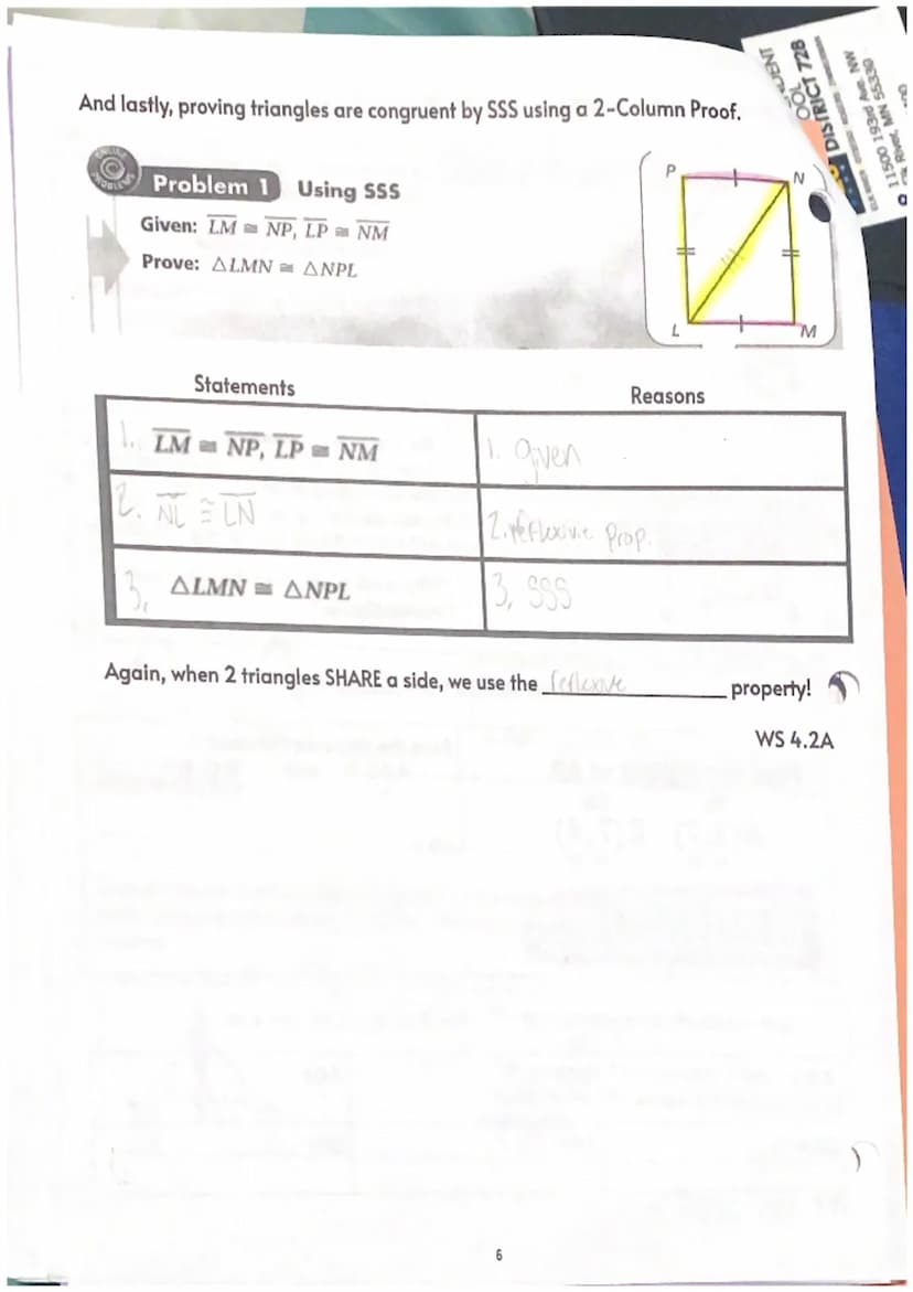 4.1
I can recognize CONGRUENT() FIGURES and their CORRESPONDING PARTS.
H
STOP
H
M
Practice in DELTA MATH
• Add seg bars
List the CORRESPONDI