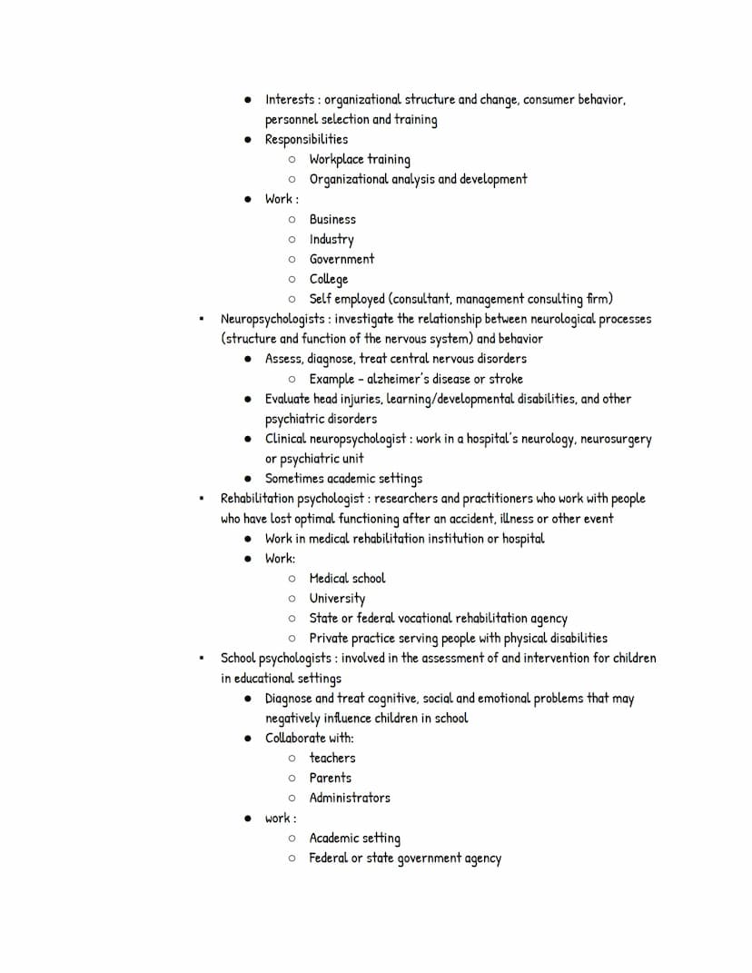 UNIT 1: Psychology's History and Approaches
Module 1: Psychology's History
● Prescientific Psychology
o Psychology's main questions have bee