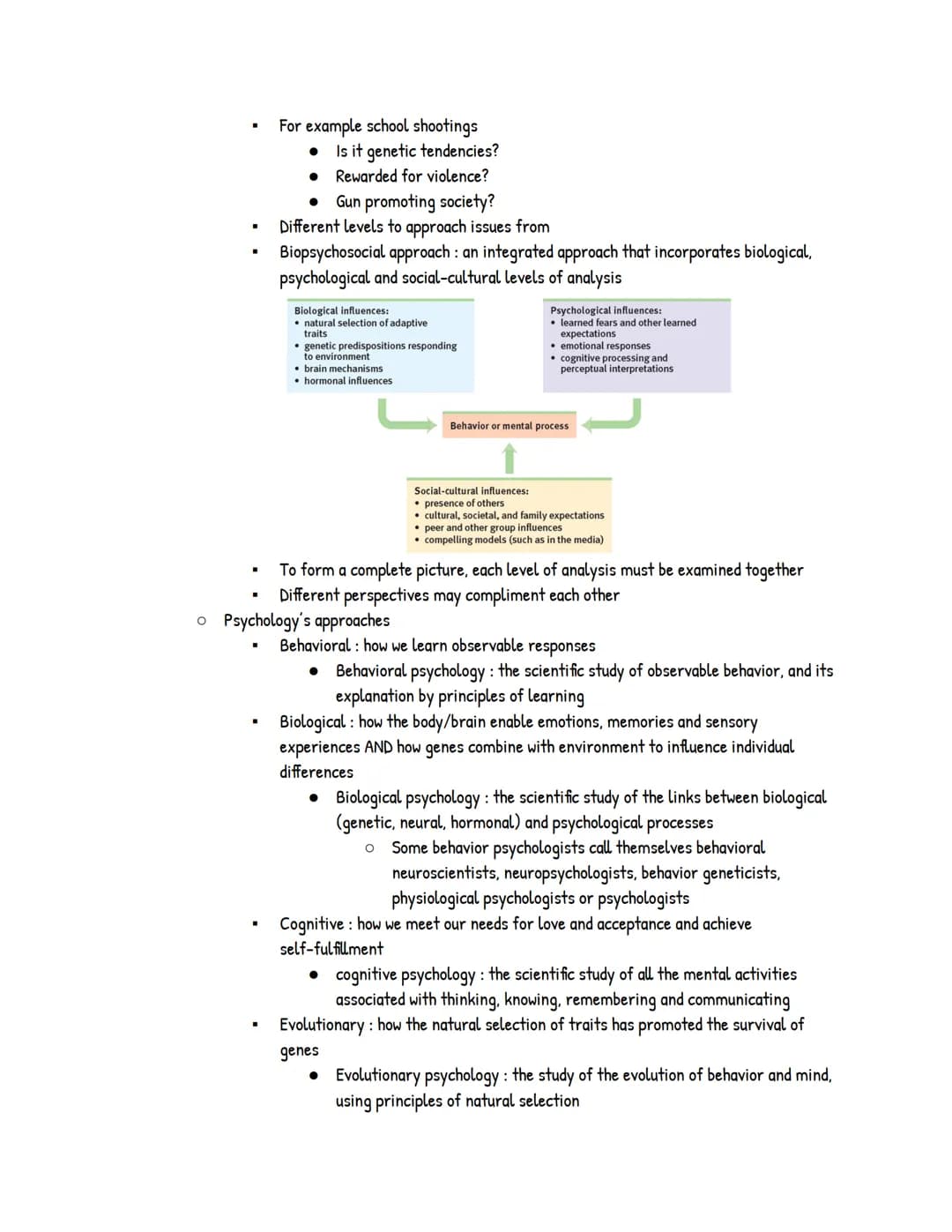 UNIT 1: Psychology's History and Approaches
Module 1: Psychology's History
● Prescientific Psychology
o Psychology's main questions have bee