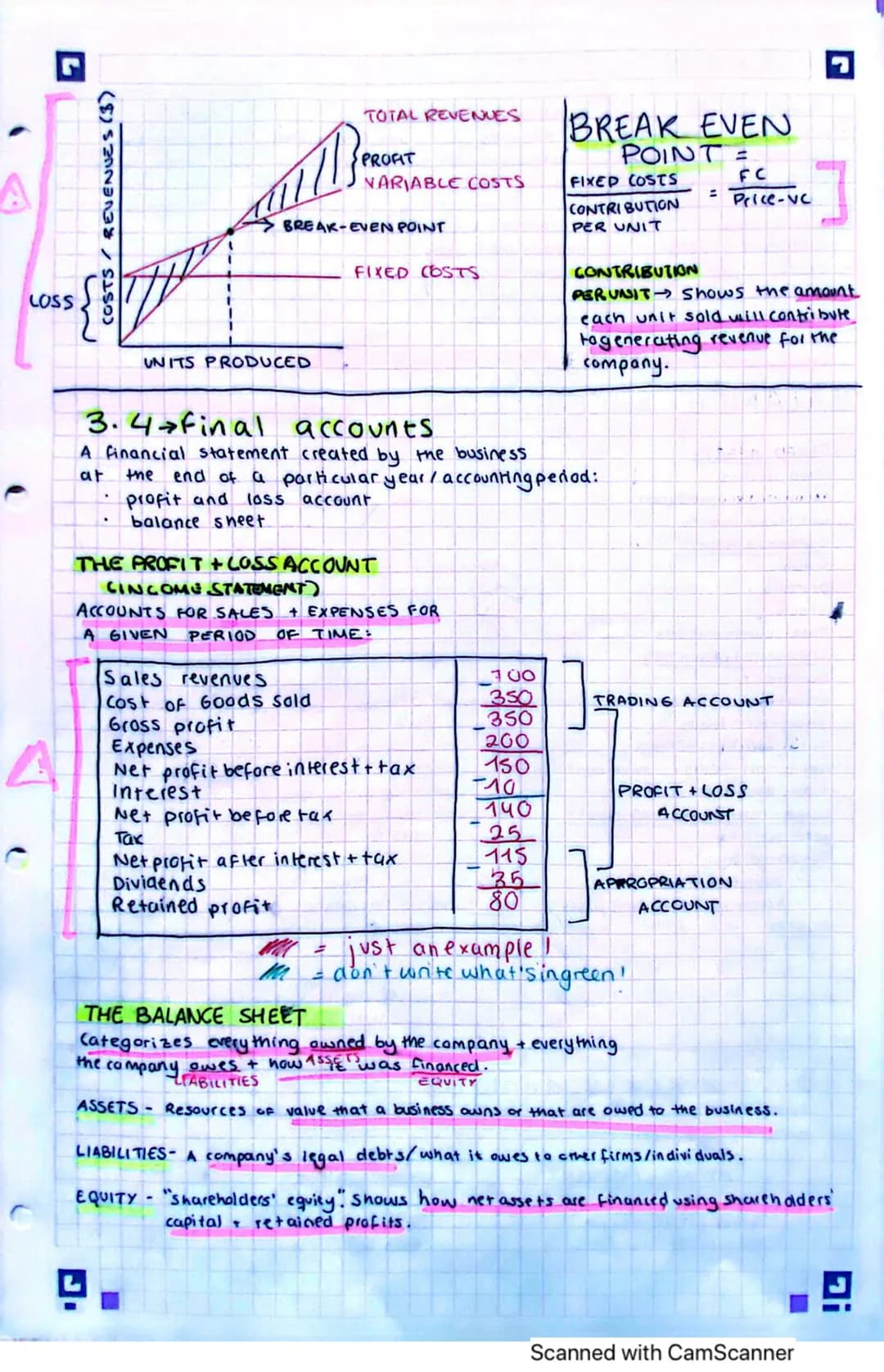 C
UNIT 3 - BUSINESS
3.1 Finance and accounts
TYPES OF EXPENDITURE :
Expenditure - An amount of money spent by the company. Business must cle