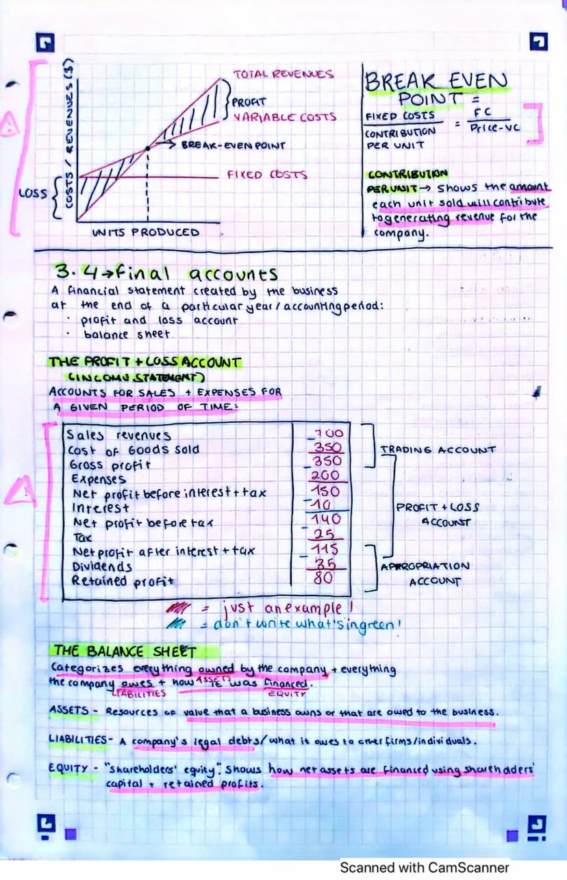 C
UNIT 3 - BUSINESS
3.1 Finance and accounts
TYPES OF EXPENDITURE :
Expenditure - An amount of money spent by the company. Business must cle