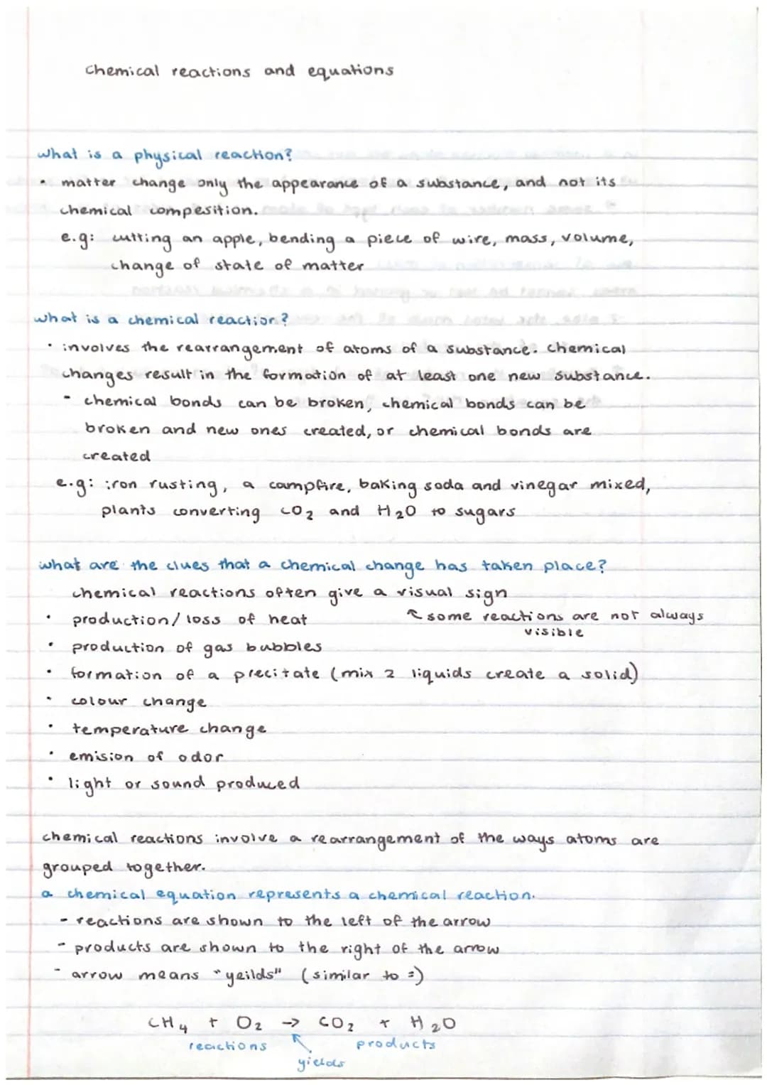 Chemical Reactions and Equations