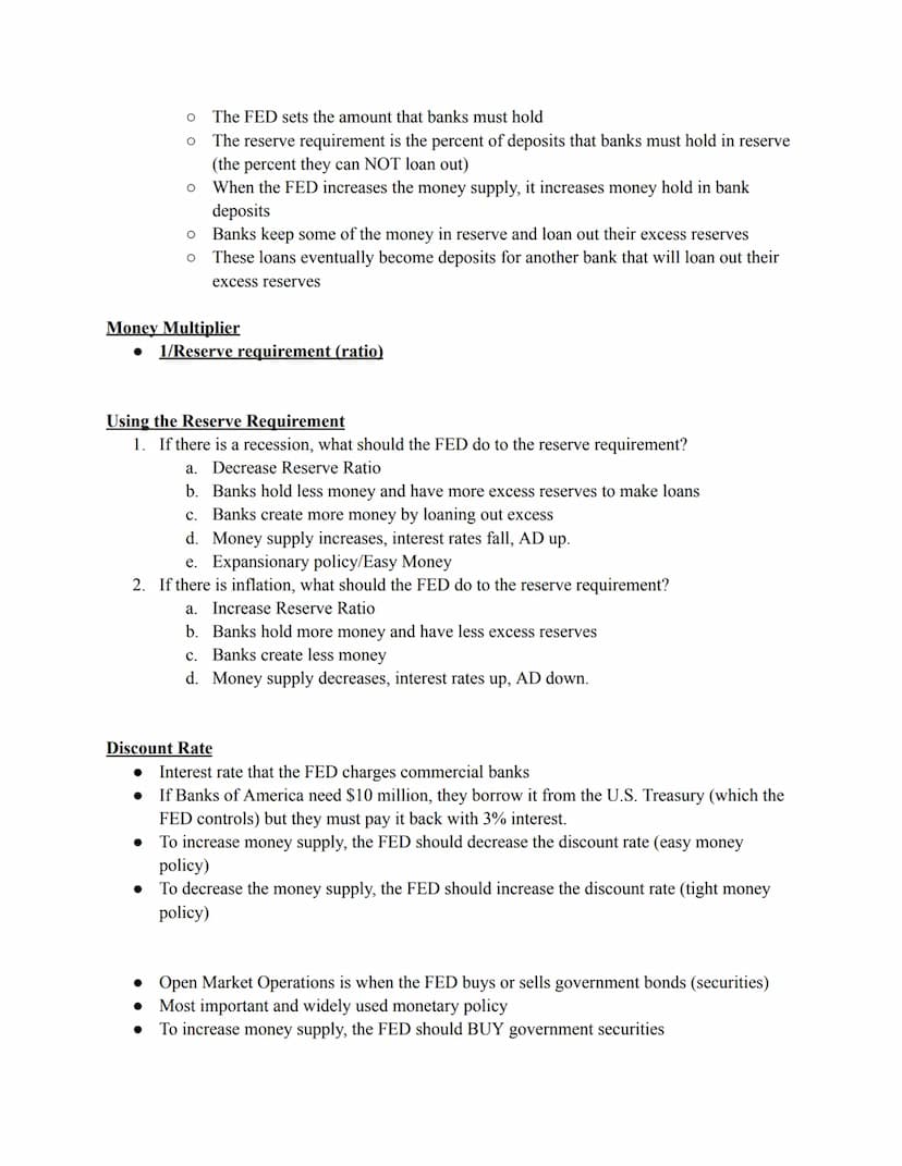 Unit 4: Money, Banking, and Monetary Policy
4.1
Why do we use money?
● The Barter System-goods and services are traded directly. There is no