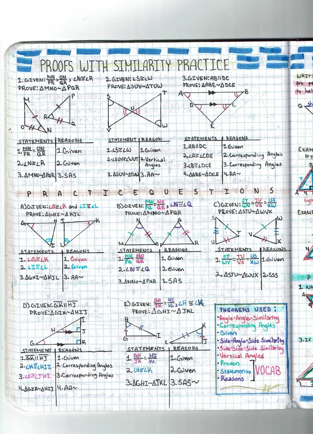 Fun with Similarity Exercises: Angle-Angle and Side-Angle-Side Tricks