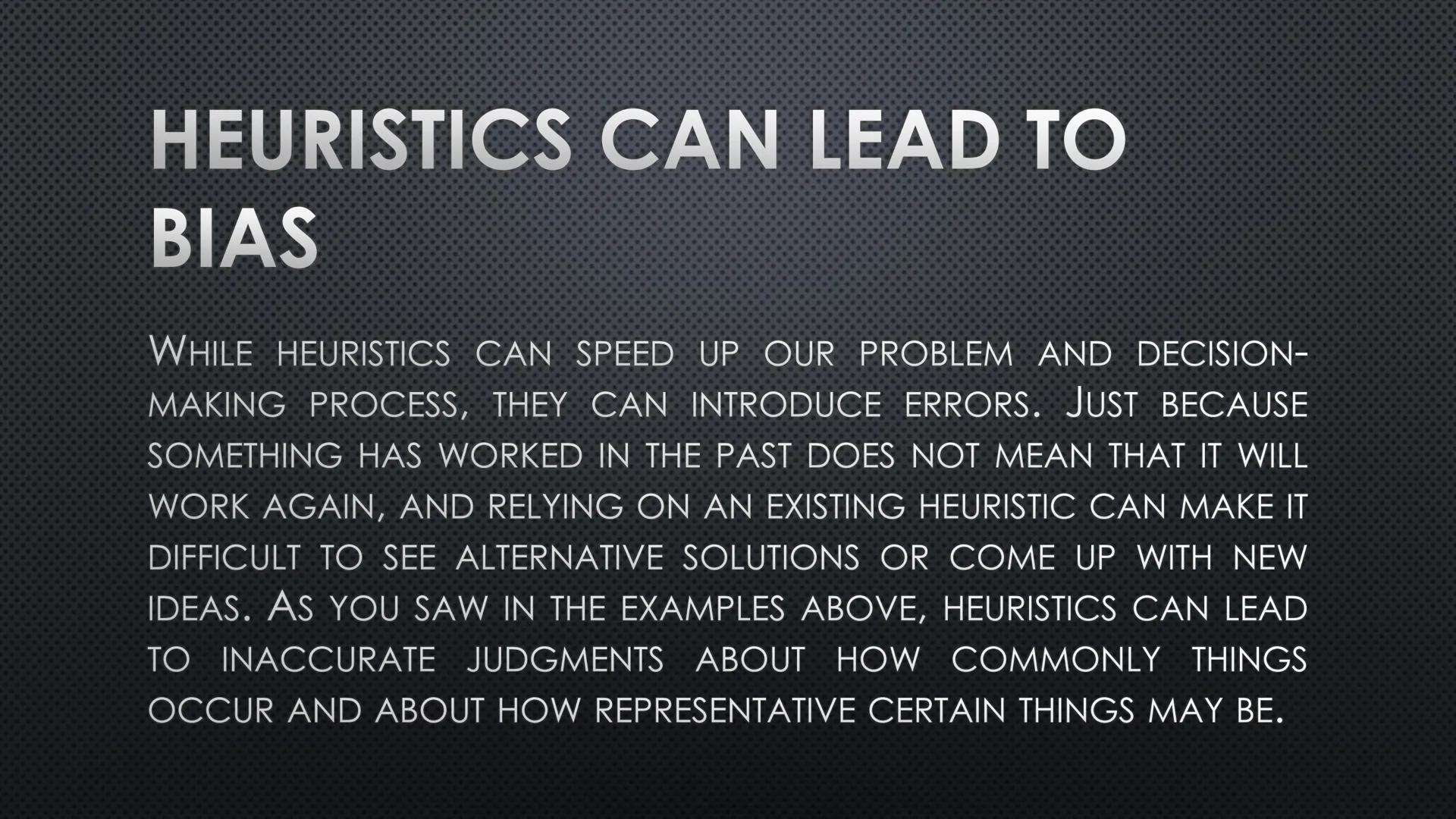 HEURISTICS
ㅠ
O
E
gemo
수
L2
다
문 INTRODUCTION
A HEURISTIC IS A MENTAL SHORTCUT THAT ALLOWS PEOPLE TO SOLVE
PROBLEMS AND MAKE JUDGMENTS QUICKLY