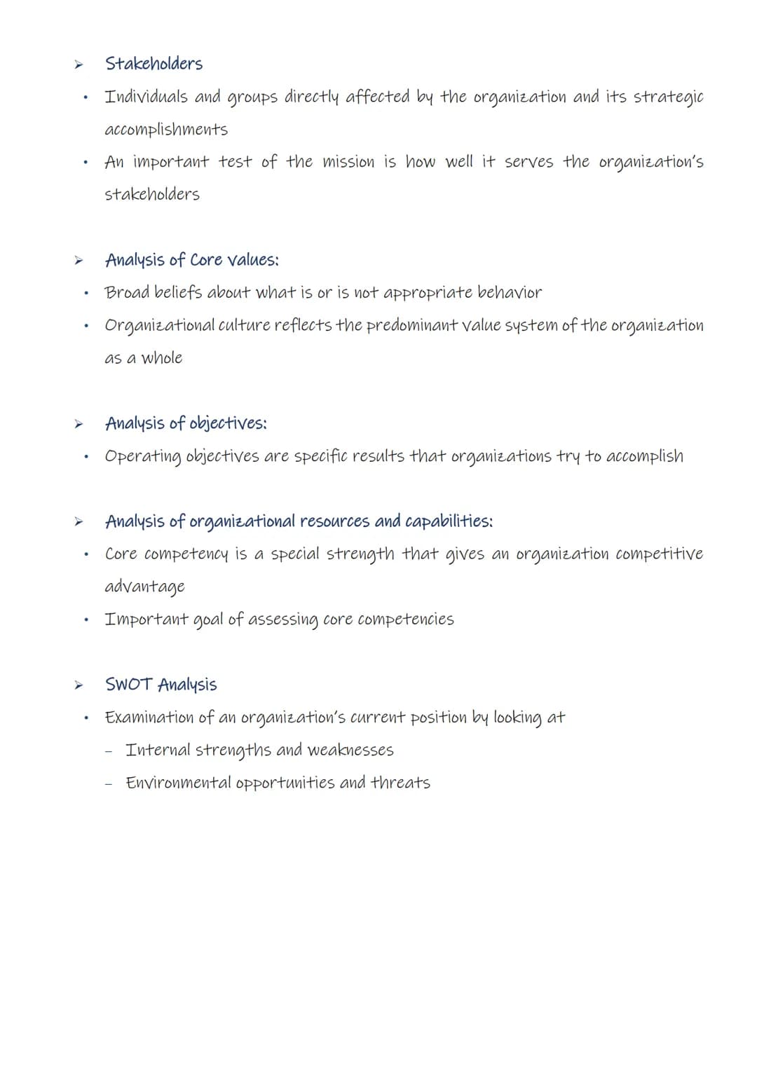 THE STRATEGIC MANAGEMENT PROCESS
1. Strategic Management
1. Competitive advantage
2. Strategy and strategic intent
3. Levels of strategy
4. 