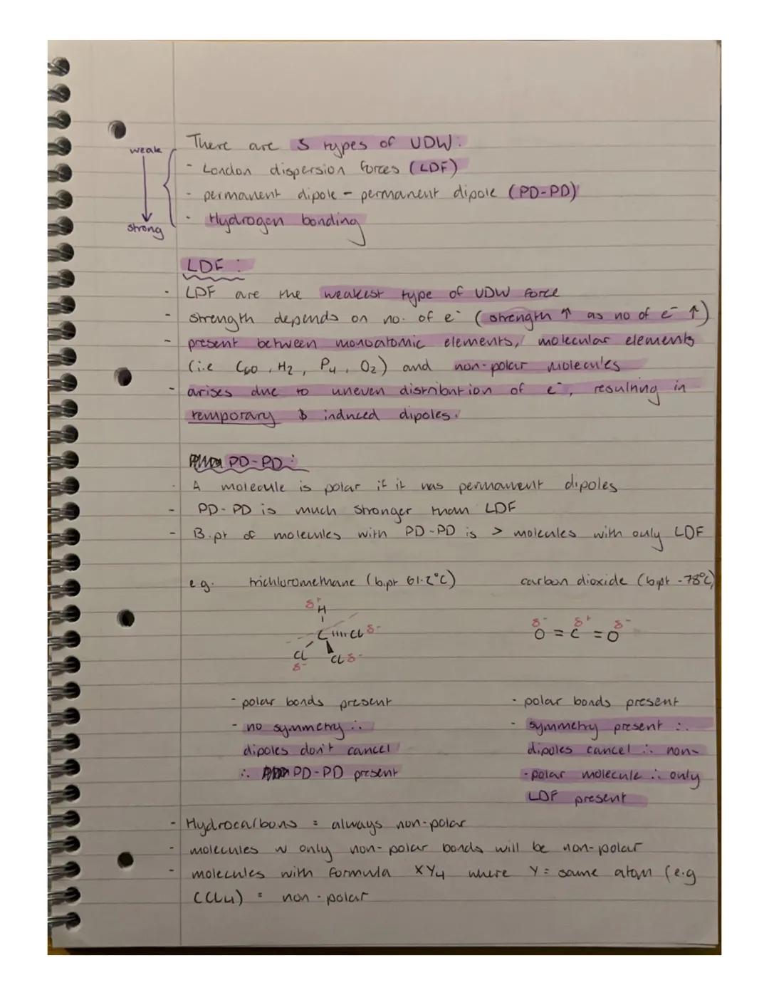 Structure & Bonding.
Intra molecular Bonding i
Intramolecular bonding.
molecule
Covalent
tue nucle; and
There
with
electrons
non-polar /
e.g