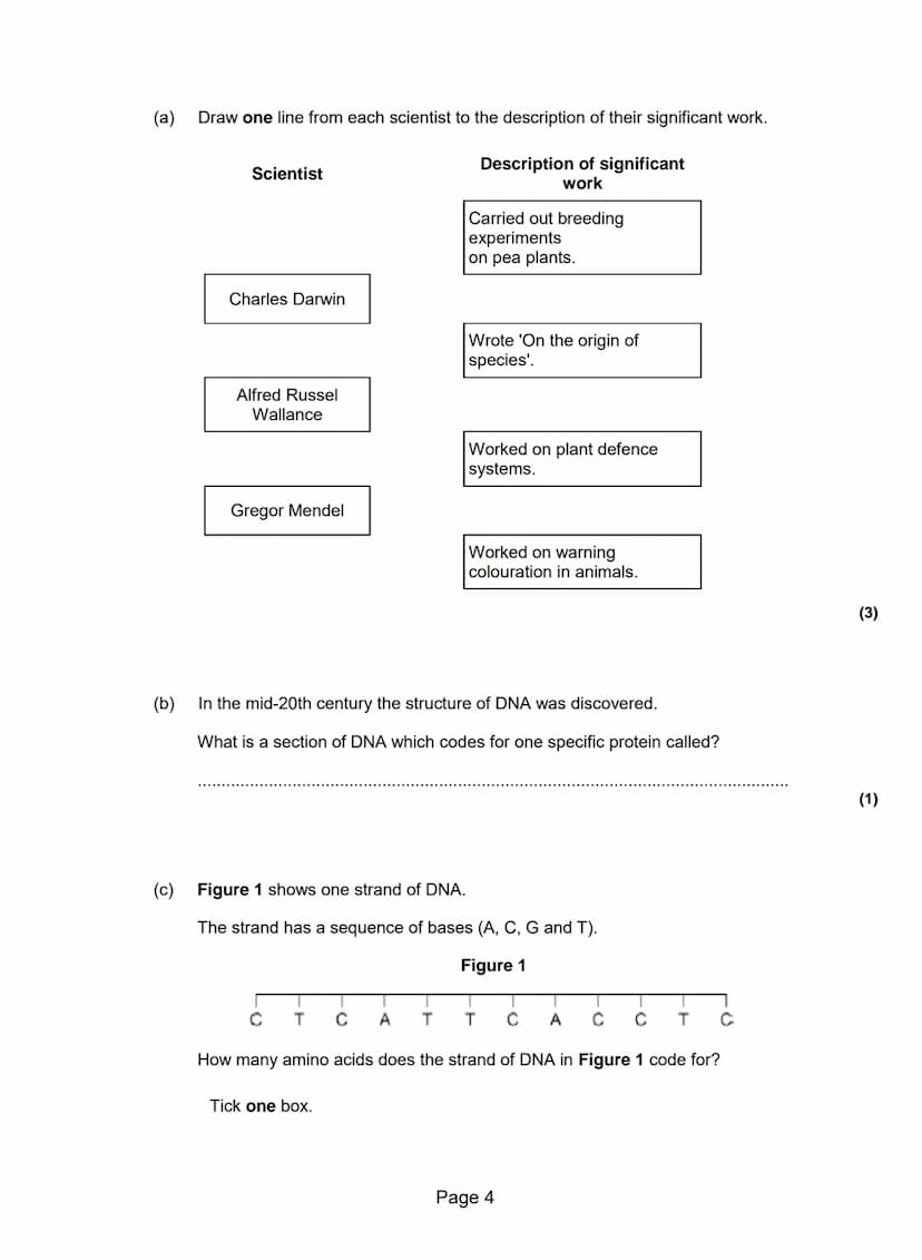 Q1.Figure 1 shows a human body cell.
(b)
(a) Which part in Figure 1 contains chromosomes?
Tick one box.
A
B
C
Type of cell
Human body cell
S