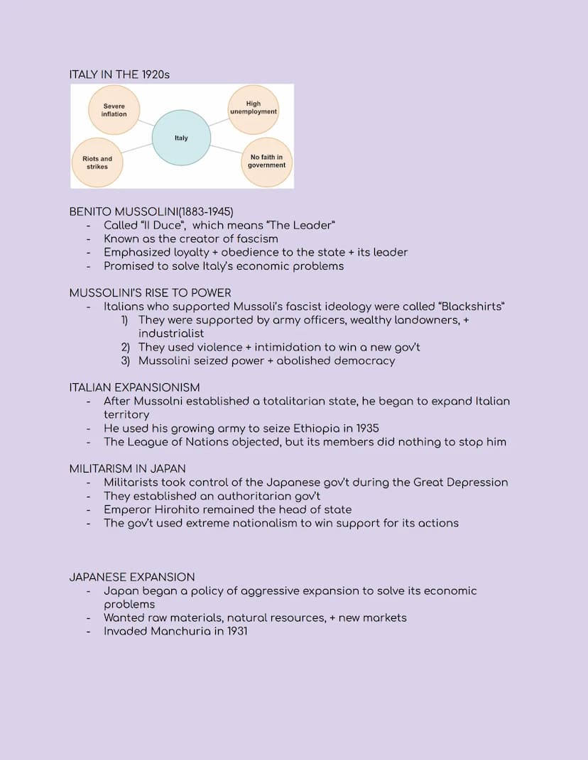 UNIT 3: THE INTERWAR YEARS AND WORLD WAR II
LIFE IN RUSSIA
Autocratic monarchy
Agricultural economy
-
THE REVOLUTION IN RUSSIA:
Low standard