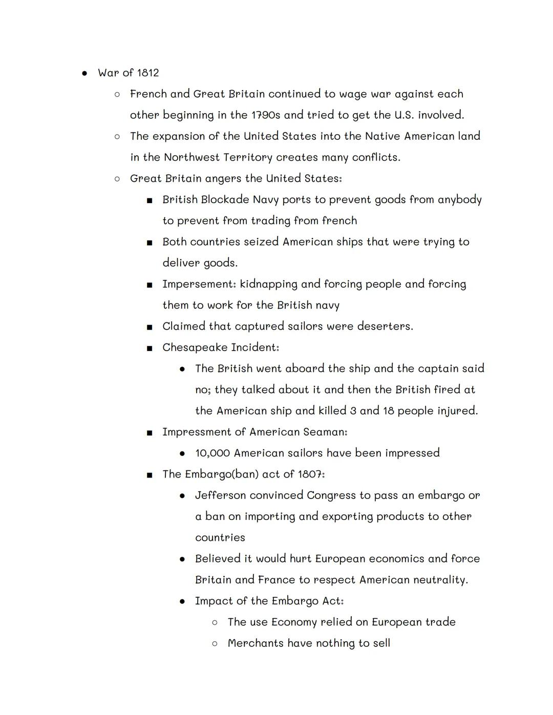 
<p>In the 1790s, France and Great Britain fought a war and attempted to involve the U.S. The expansion of the United States into Native Ame