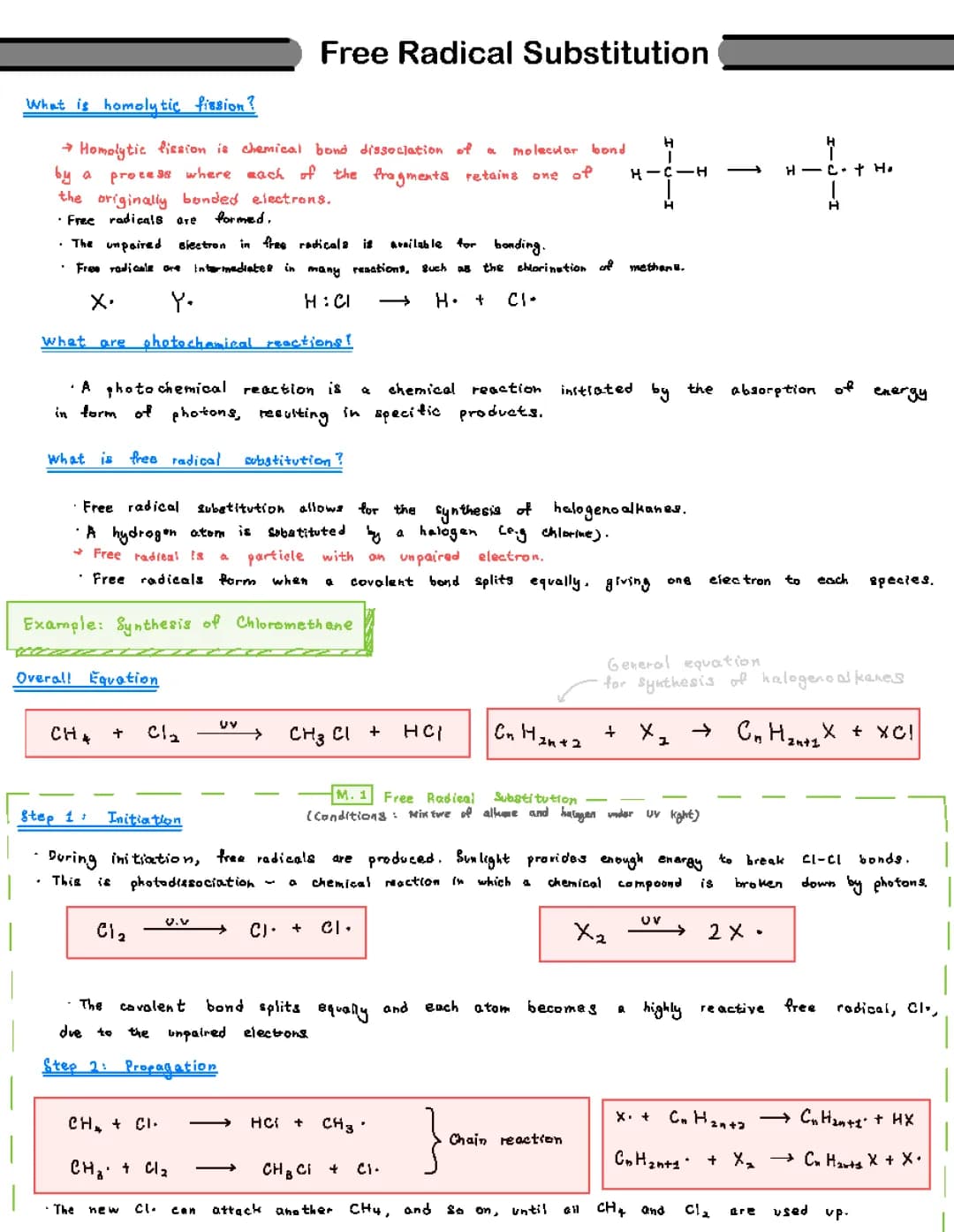 Fun with Free Radicals and Homolytic Fission for Kids