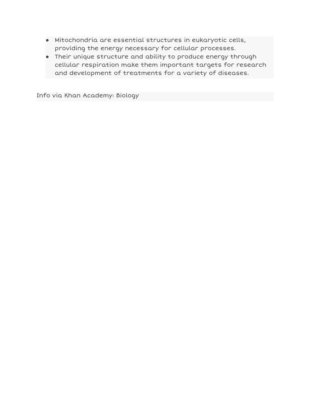 Matrix.
DNA
MITOCHONDRIA NOTES
Intermembrane
Granules
●
space
I. Introduction.
Outer membrane
Inner
membrane
II. Structure of Mitochondria
R