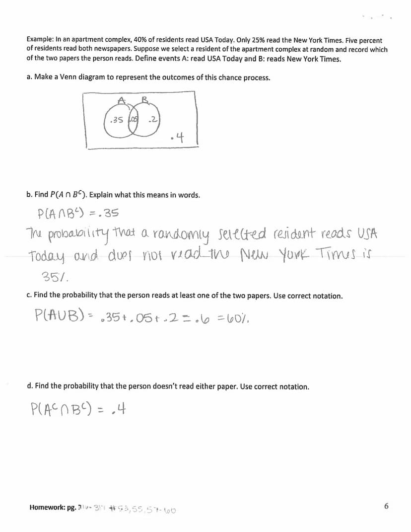 key
5.2: Probability Rules
Learning Objectives
-Determine a probability model for a chance process.
-Use basic probability rules, including 