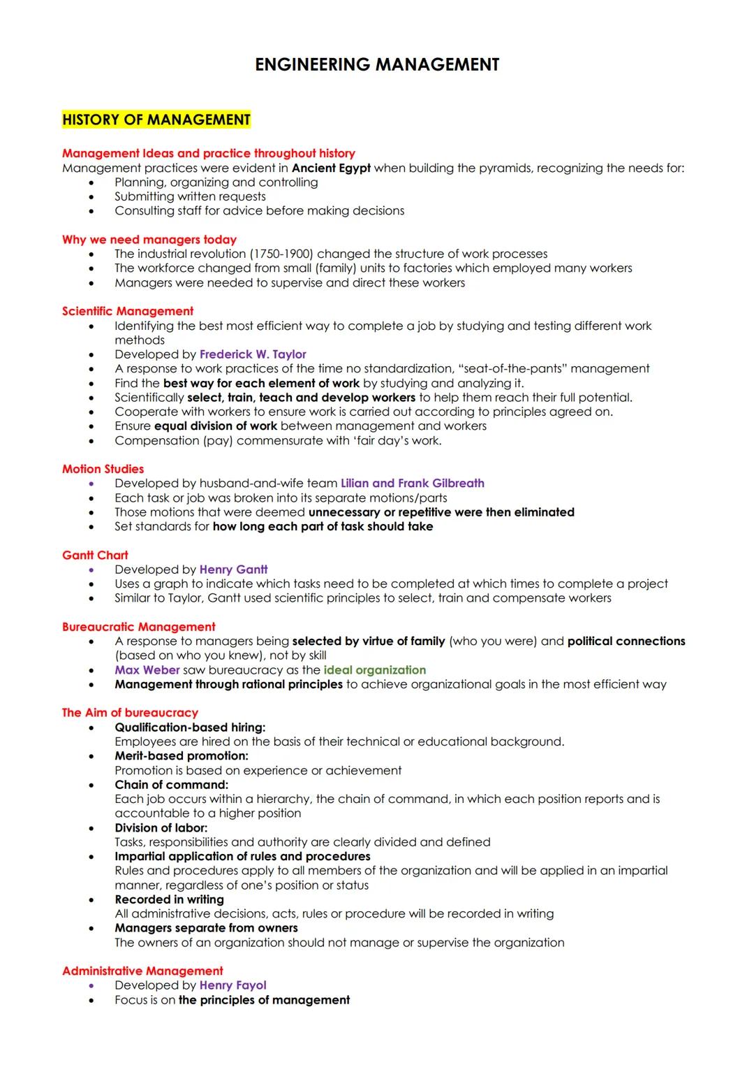 Engineering Management