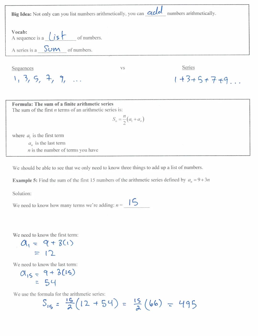 Algebra 1
Big Idea: An easy way to create a sequence is to repeatedly
e.g.
وله
a₂-a₁ =
7. 12/²
+5
az-a₂ =
·6, -13, 201
-7
Sequences that fol