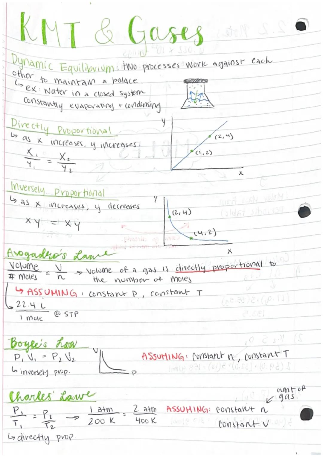 Chemistry: Kinetic Molecular Theory and Gas Laws