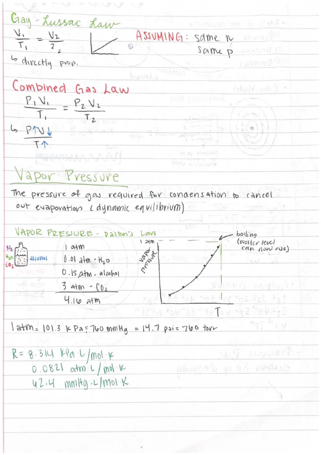 # KMT & Gasess

Dynamic Equilibrium: two processes work against each
other to maintain a palace
ex: Water in a closed system
constantly evap