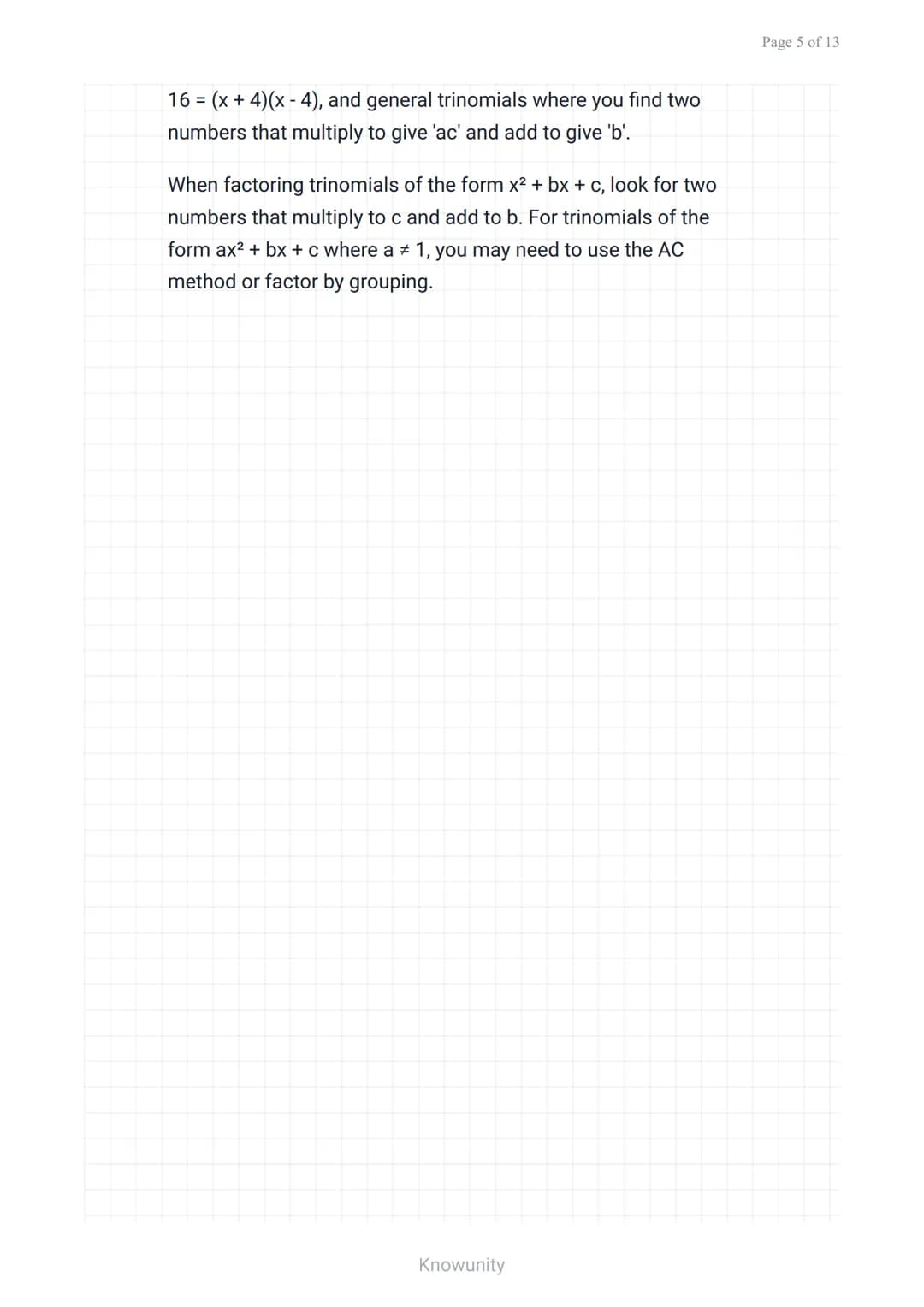 Quadratic equations and functions: Three solving methods
Master factoring, quadratic formula, and
completing the square methods
What you wil