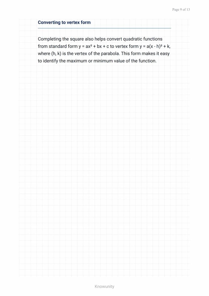 Quadratic equations and functions: Three solving methods
Master factoring, quadratic formula, and
completing the square methods
What you wil